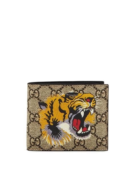 mens gucci wallet tiger|gucci tiger gg supreme wallet.